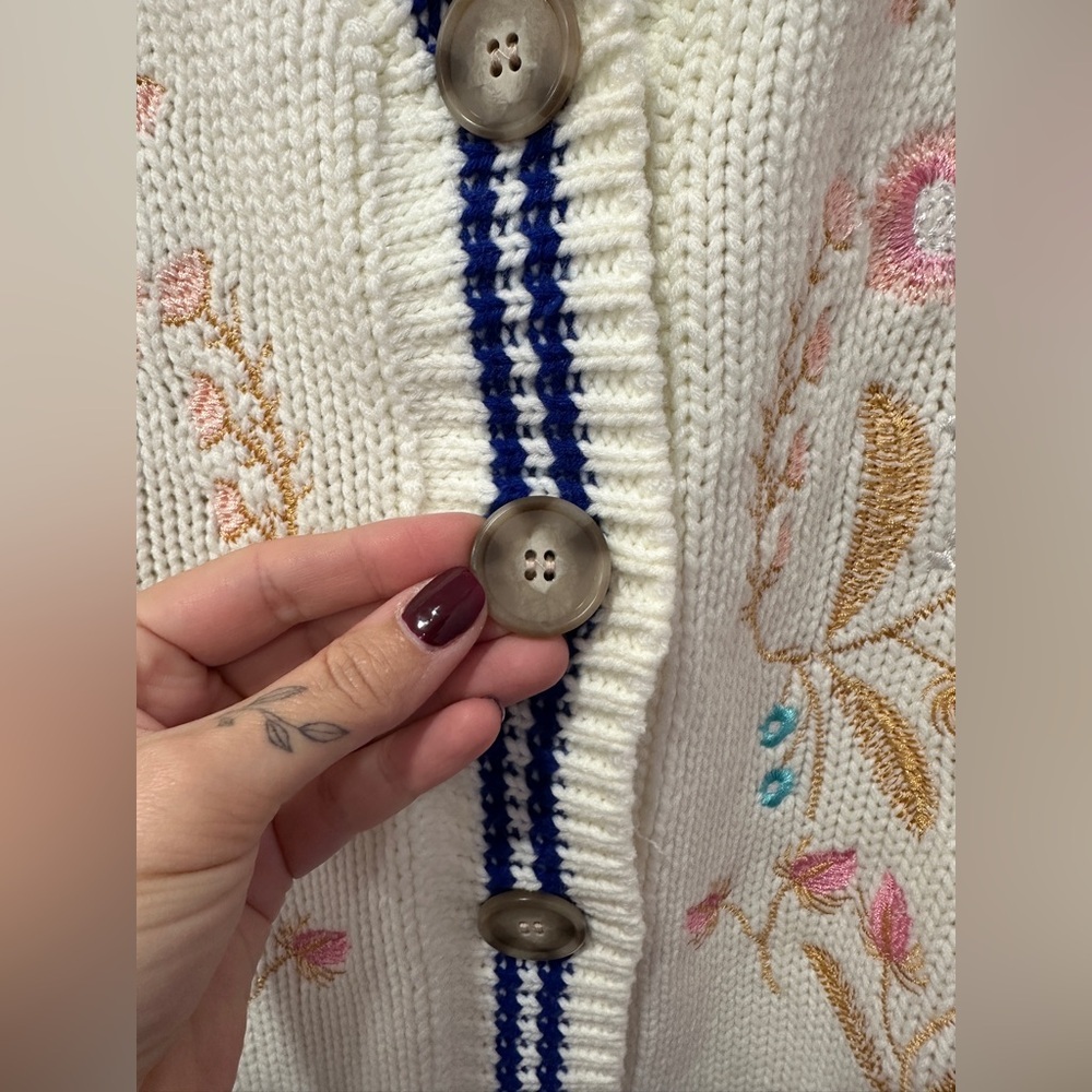 Anthropology | Aratta Silent Journey Embroidered Cardigan - Picture 7 of 9